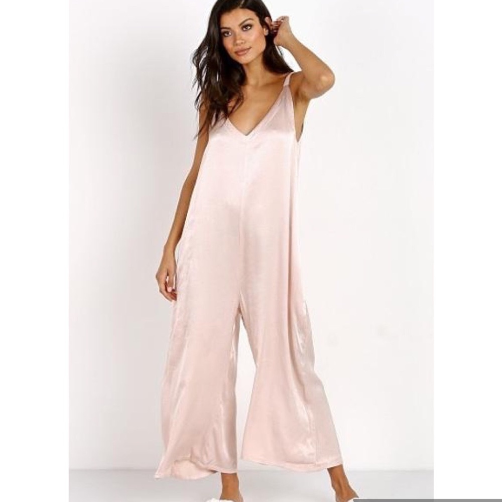 LACAUSA Pink Santi Romper/Jumpsuit